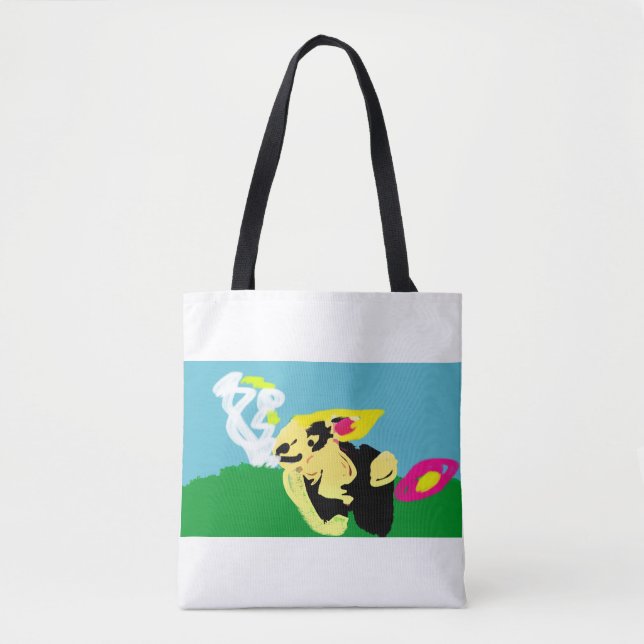 Tote Bag Lapin de printemps   (Devant)