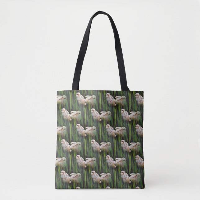 Tote Bag Lapin Lapin Blanc (Devant)