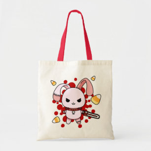 Tote Bag Lapin mauvais mignon de Kawaii avec la