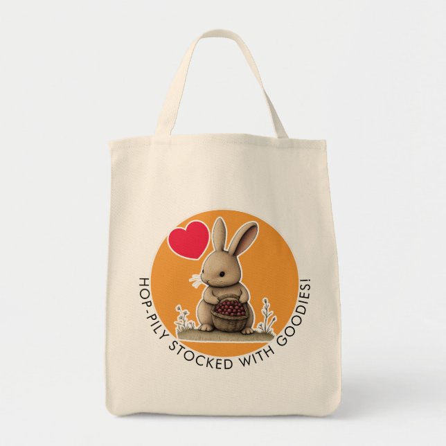 Tote Bag Lapin mignon  (Devant)