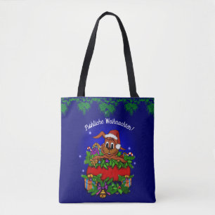Tote Bag Lapins de Noël, joyeux Noël !