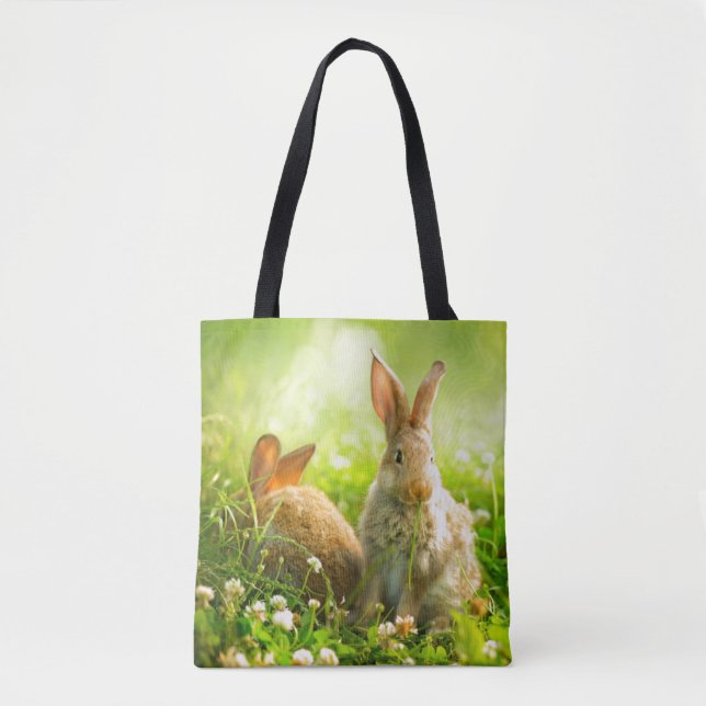Tote Bag Lapins de Pâques (Devant)