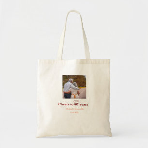 Tote Bag L'arc de Marron salue le mariage de 40 ans