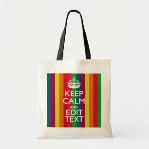 Tote Bag L'arc-en-ciel vibrant gardent le calme et votre
