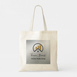 Tote Bag L'argent du glamour Immobilier noir et blanc