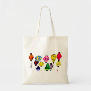 Tote Bag L'art coloré de la lanterne chinoise
