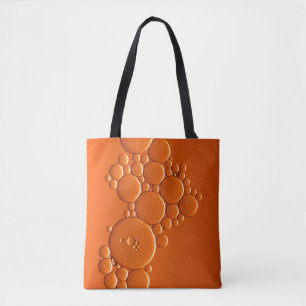 Tote Bag L'art des bulles orange