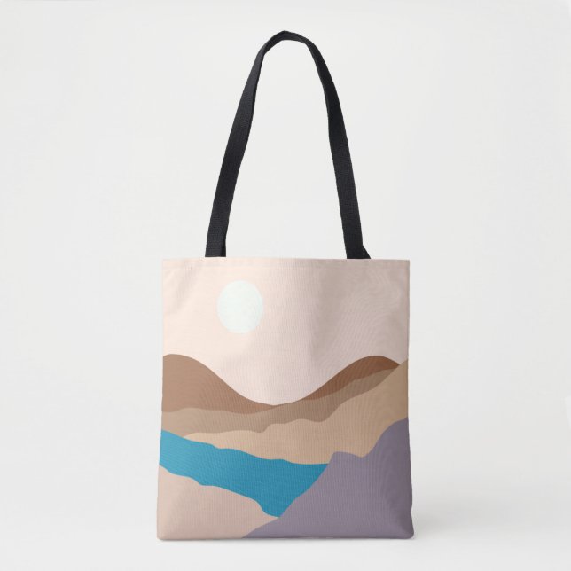 Tote Bag l'art des montagnes (Devant)
