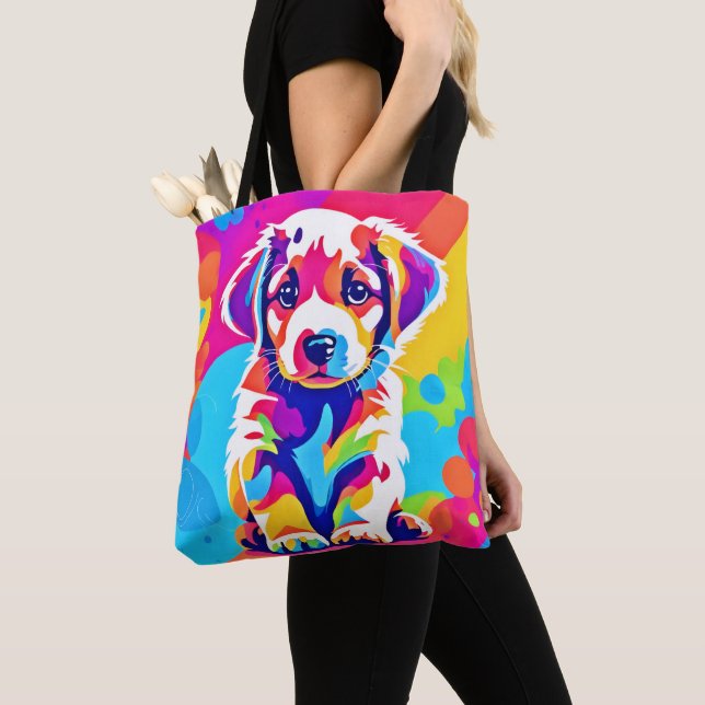 Tote Bag L'art du chiot (De près)