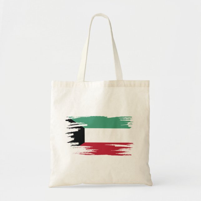 Tote Bag L'art du drapeau koweïtien (Devant)