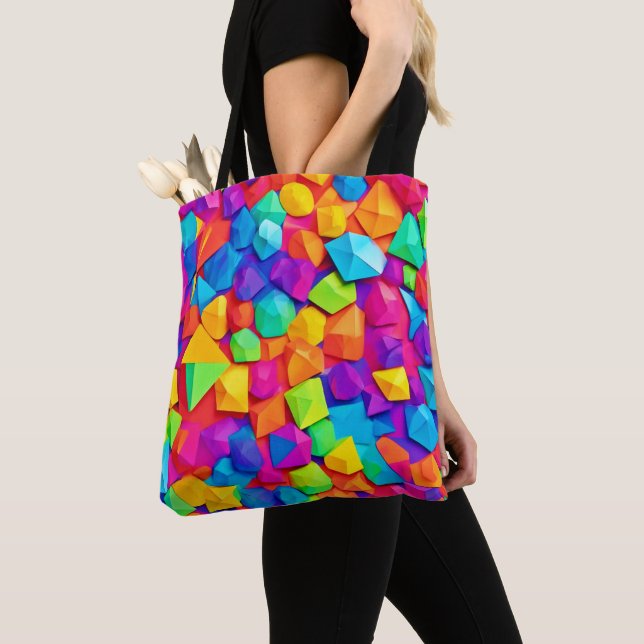 Tote Bag L'art en cristal coloré (De près)