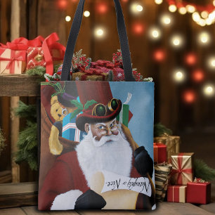Tote Bag L'art fantastique de Noël victorien de style steam