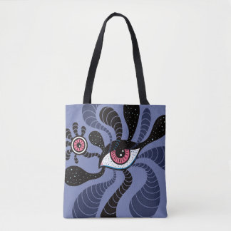 Tote Bag L'Art Hypnotique Psychédélique Déplaisant Double O