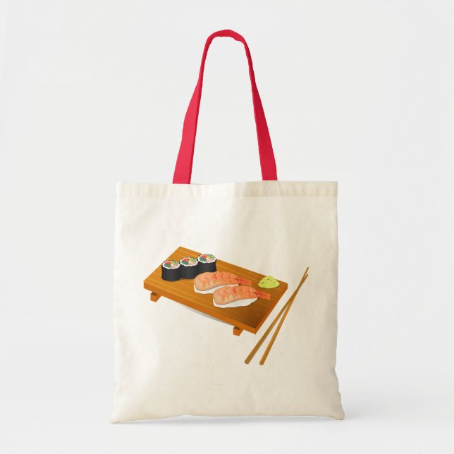 Tote Bag L'art japonais du Sushi (Devant)