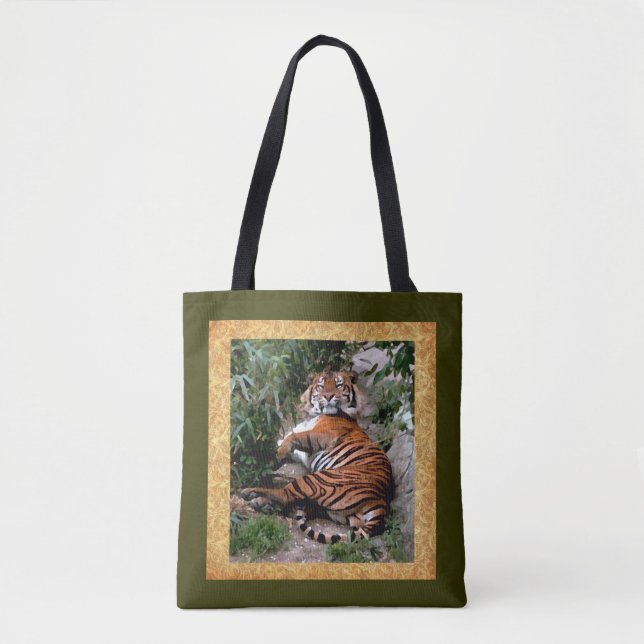 Tote Bag L'Art numérique du tigre (Devant)