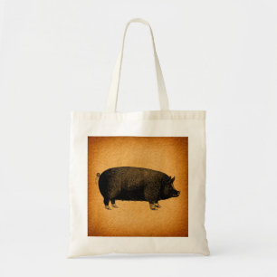 Tote Bag L'art rustique Vintage du cochon