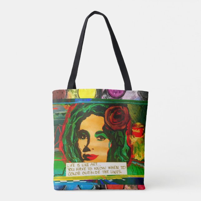 TOTE BAG L'ART SAUVE LA VIE (Dos)