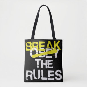 Tote Bag L'art urbain de rue enfreindre les règles