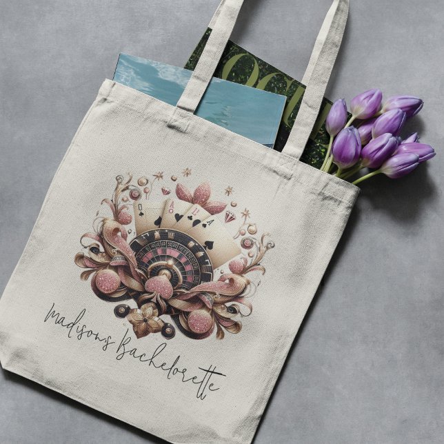 Tote Bag Las Vegas Bachelorette Casino personnalisé et phot (Créateur téléchargé)