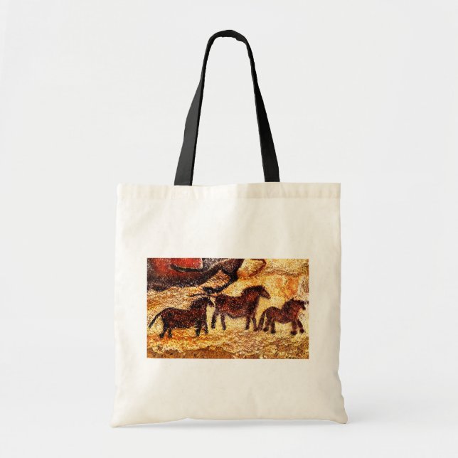 Tote Bag Lascaux Horses Cave Peinture (Devant)