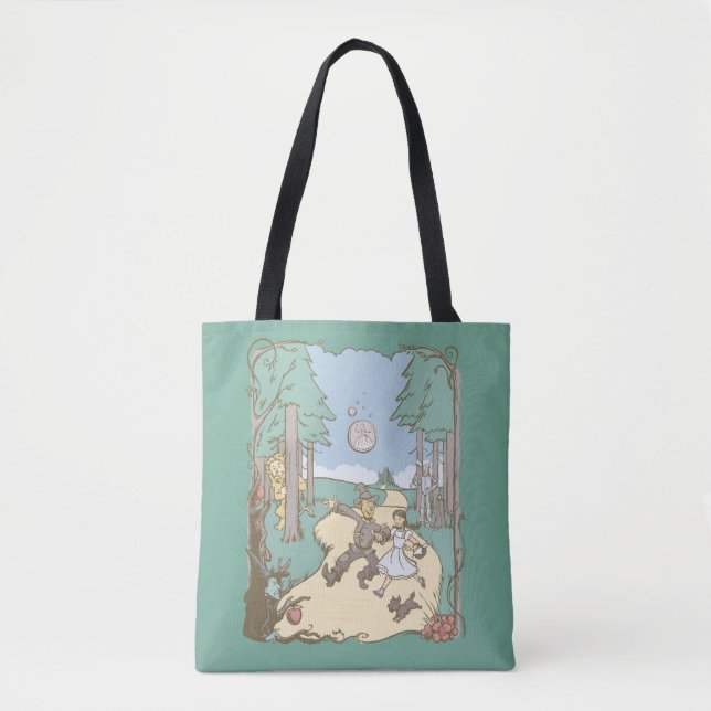 Tote Bag L'Assistant D'Oz™ | Storbook Yellow Brick Road (Devant)