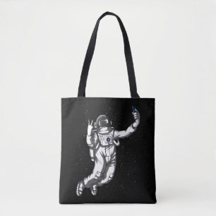 Tote Bag L'astronaute spatiale Funny Selfie Galaxie cosmiqu
