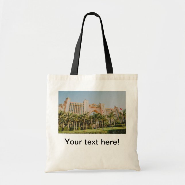 Tote Bag L'Atlantide la paume, Abu Dhabi (Devant)
