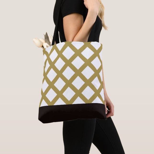 Tote Bag Lattice or (De près)