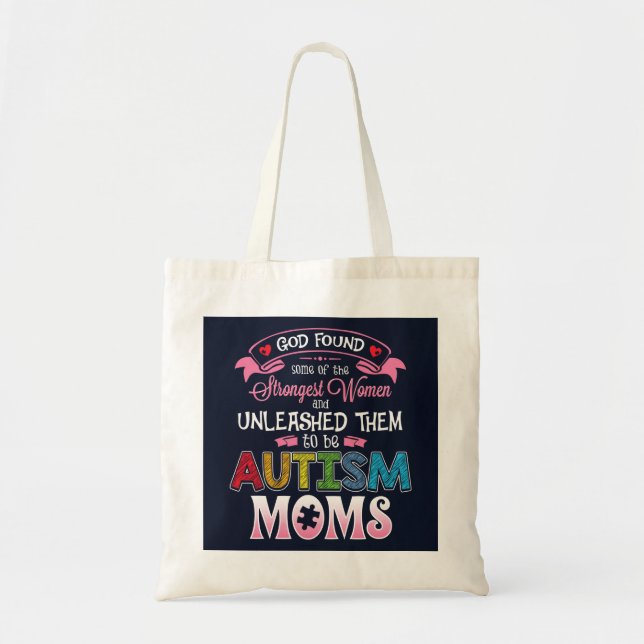 Tote Bag L'autisme est l'inspiration féminine la plus forte (Devant)