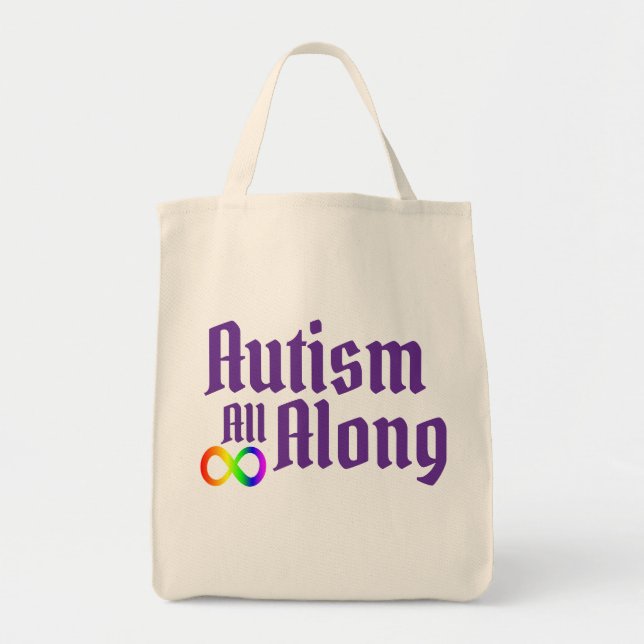 Tote Bag L'autisme tout le long (Devant)