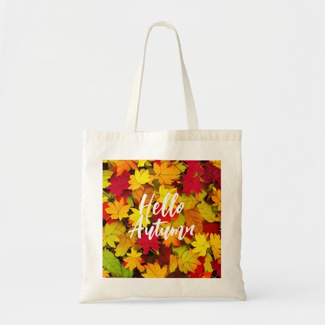Tote Bag L'automne artistique quitte le Motif (Devant)