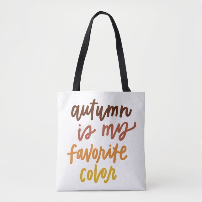 Tote Bag "L'automne est ma couleur préférée" (Devant)