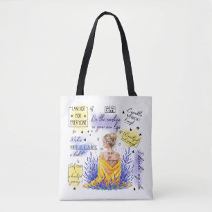 Tote Bag L'autonomisation des femmes inspire une affirmatio