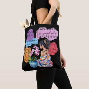 Tote Bag L'autonomisation des femmes inspire une affirmatio