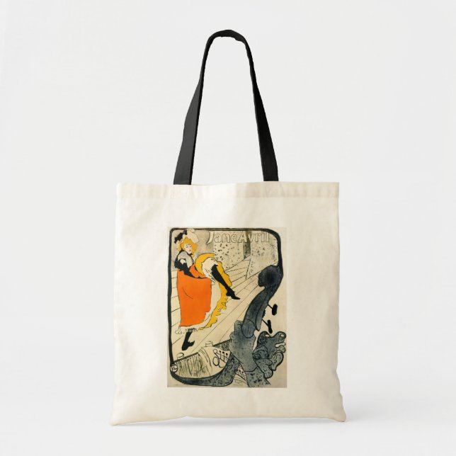 Tote Bag Lautrec : Jane Avril Dancing the Can-Can (Devant)