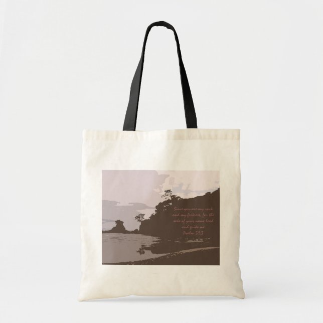 Tote Bag L'avance et me guident - 31:3 de psaume (Devant)