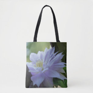 Tote Bag Lavande Clematis Fleur Nichée Dans Trellis