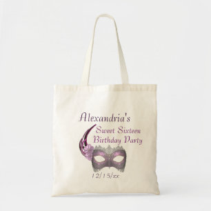 Tote Bag Lavande "d'anniversaire de sweet sixteen" -/masque