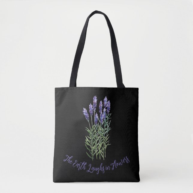 Tote Bag Lavande, jardinage (Devant)