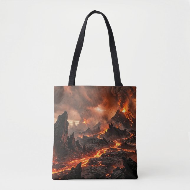 Tote Bag Lave volcanique (Devant)