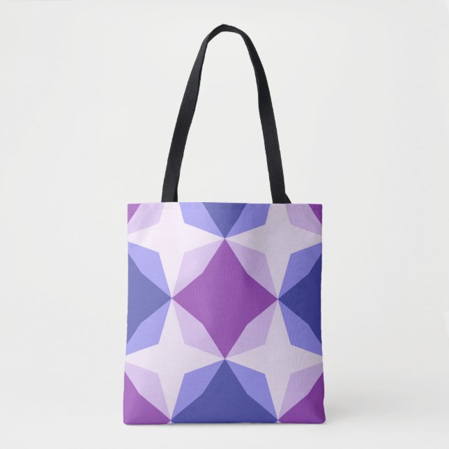 Tote Bag Lavender Diamond Motif (Devant)