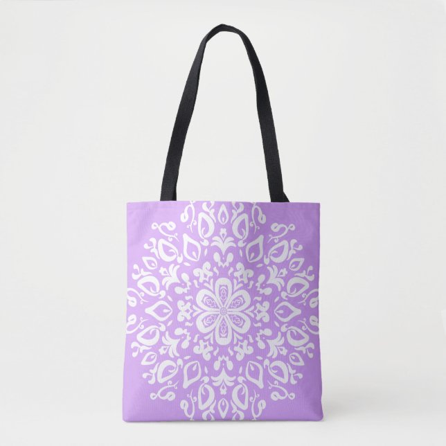 Tote Bag Lavender Mandala (Devant)