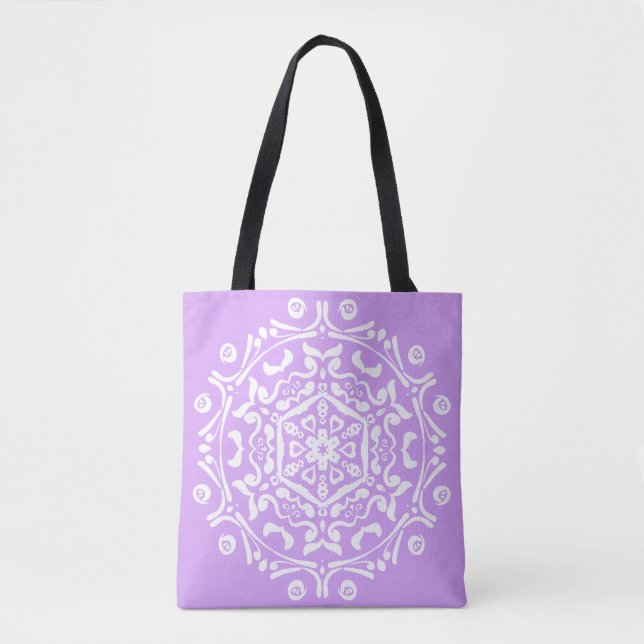 Tote Bag Lavender Mandala (Devant)