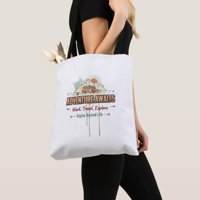 Tote Bag L'aventure attend  (De près)