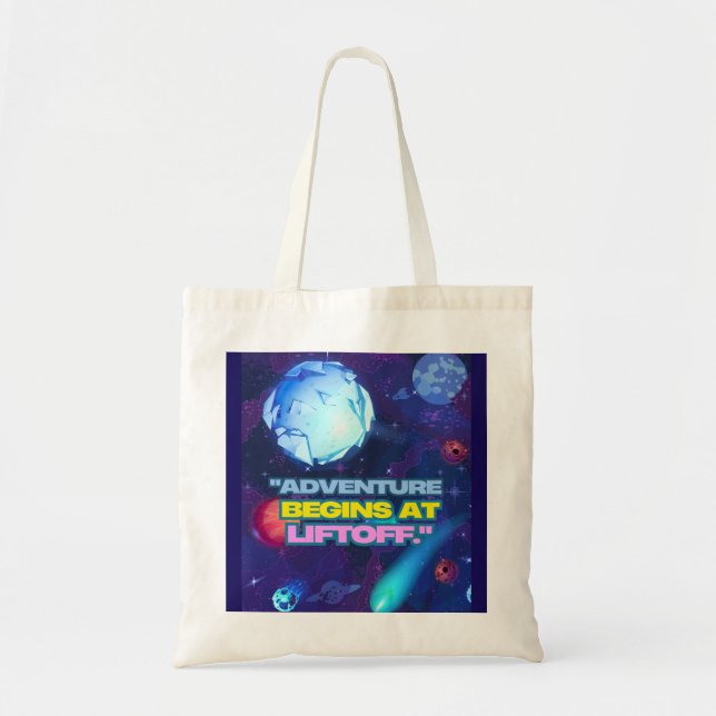Tote Bag L'aventure commence à l'élévateur isolé (Devant)