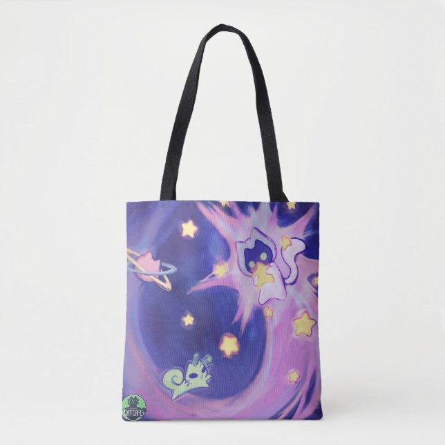 Tote Bag L'aventure cosmique de KitKat (Devant)