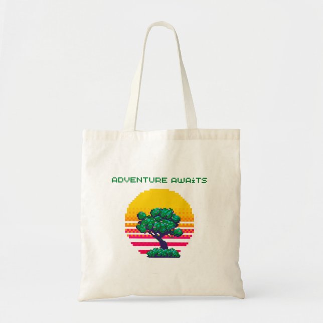 Tote Bag L'aventure rétro attend le joueur (Devant)