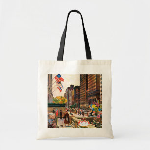 Tote Bag L'avenue du Michigan, Chicago par John hésitent