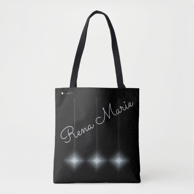 Tote Bag LavishiSur Monogramme Moderne Diamants Contemporai (Devant)