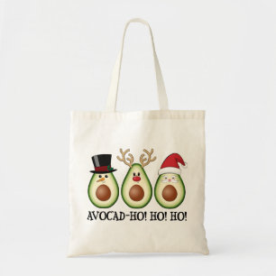 Tote Bag L'Avocado de Noël Frosty, Rudolph et Père Noël